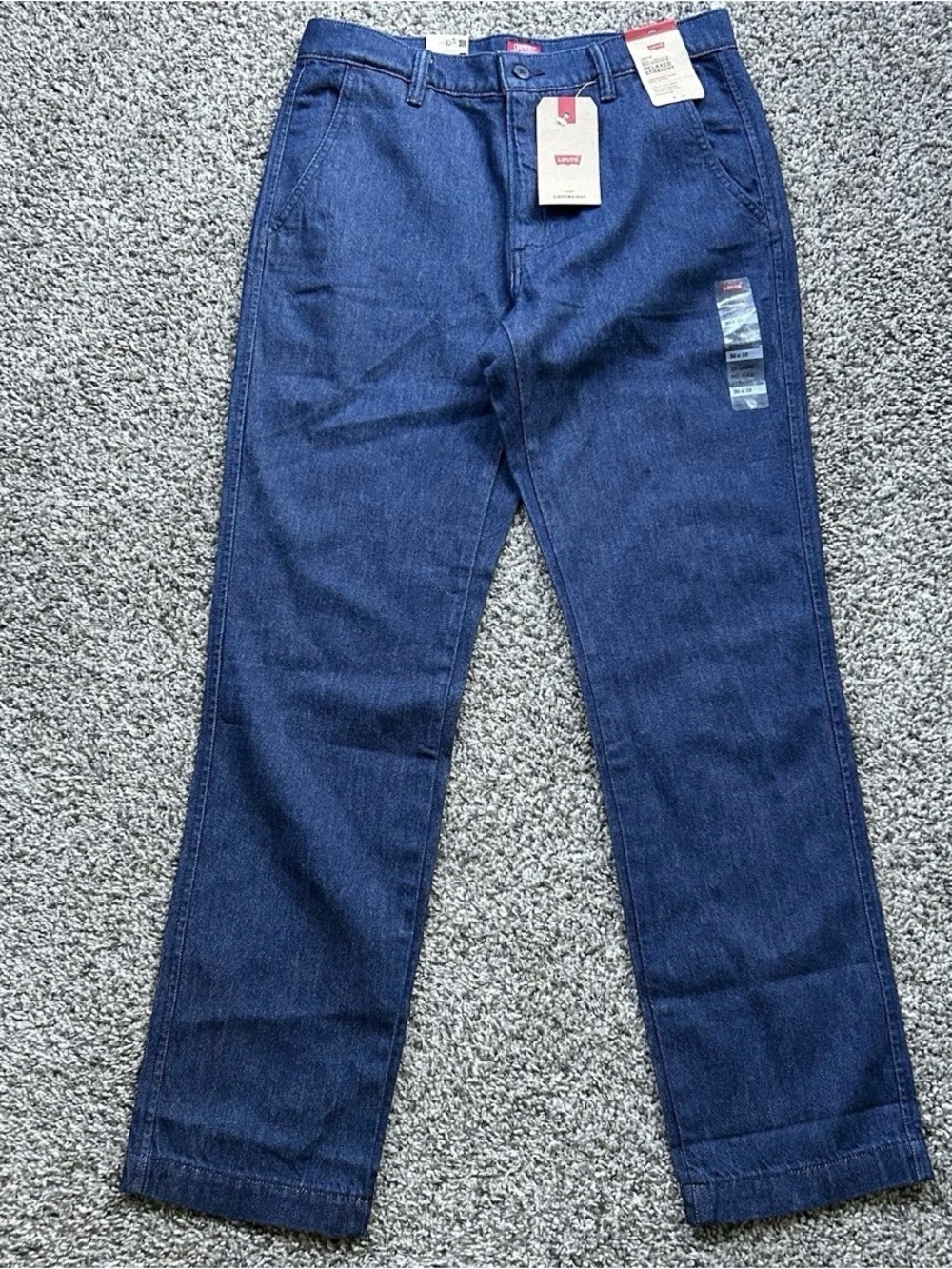 Levis XX Chino Relaxed Straight Leg Denim Men's Size 32x30 Blue Pants